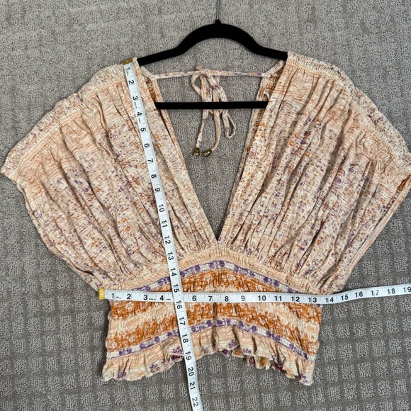 NWT Free People Next Vacation Top Ivory combo Size Medium - Picture 3 of 7